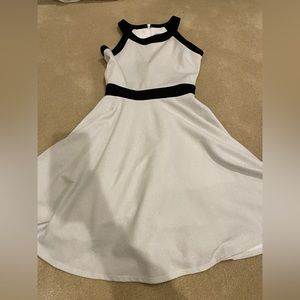 BD Junior sparkly silver and black dress